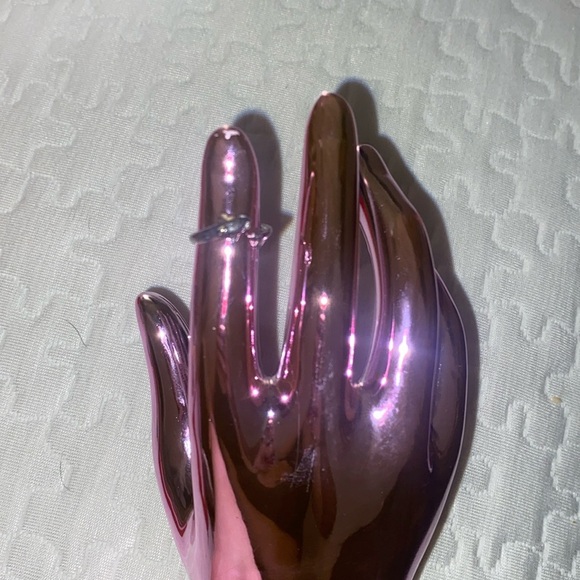 Sterling silver stamped .925 adjustable toe ring - Picture 5 of 7